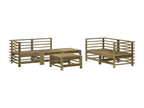 6-piece garden furniture set in impregnated pine wood EKMH23773