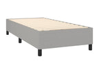 Lysvia bed base with light grey mattress 90x200 cm Fabric VMUD91795