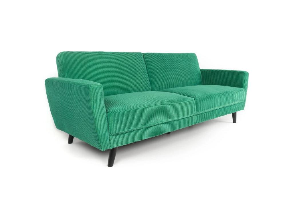 Lysvia 220cm Green Velvet Convertible Sofa SSPQ80608