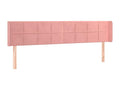 Pink LED Headboard 163x16x78/88 cm Velvet RJRG38056