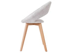 Cream/grey fabric dining chair MKQZ90614