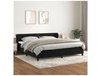 Lysvia bed base and mattress, black, 200x200 cm, velvet, OBHF80386