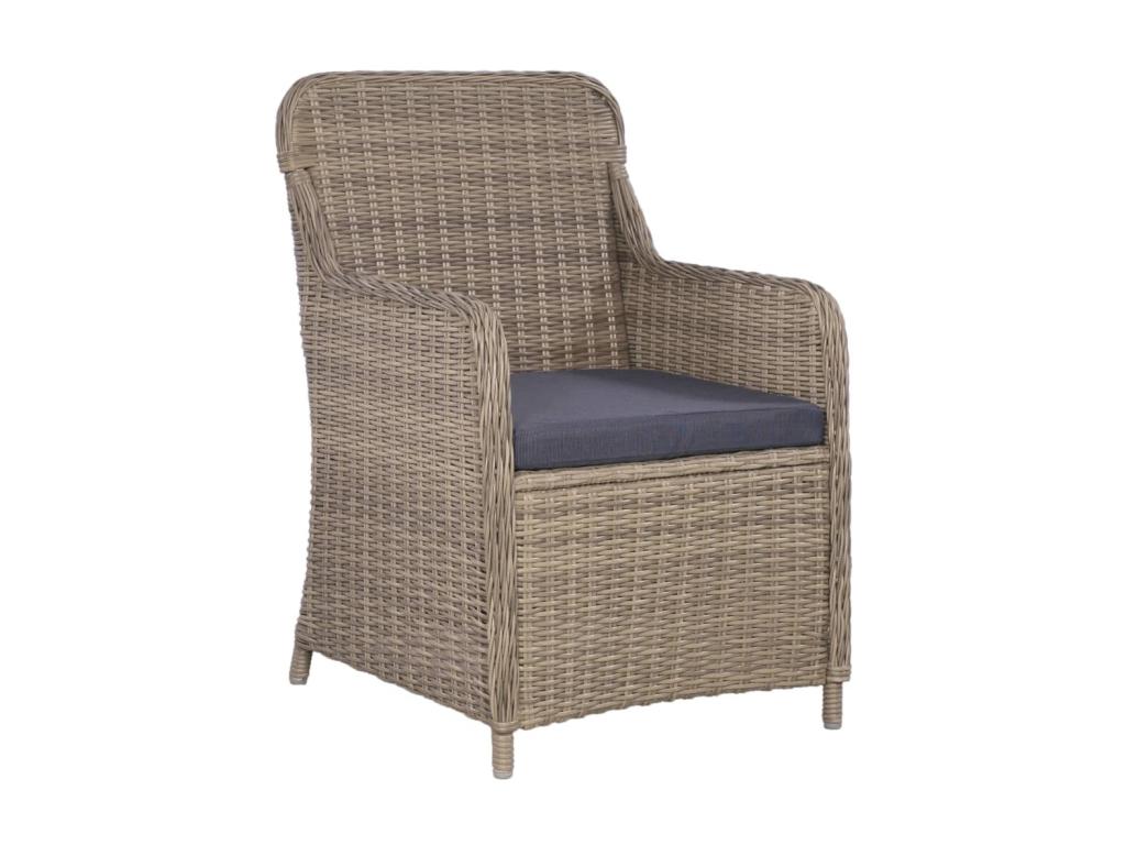 5-piece garden dining set, brown, 55 YBFG28098