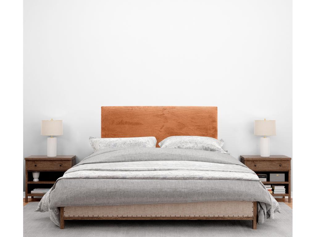 Elariva Plain Corduroy Headboard 105x60 cm for 105 cm Beds - Elariva CBAO81512