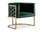 Lysvia Round Design Armchair 75cm Green BXHK99180