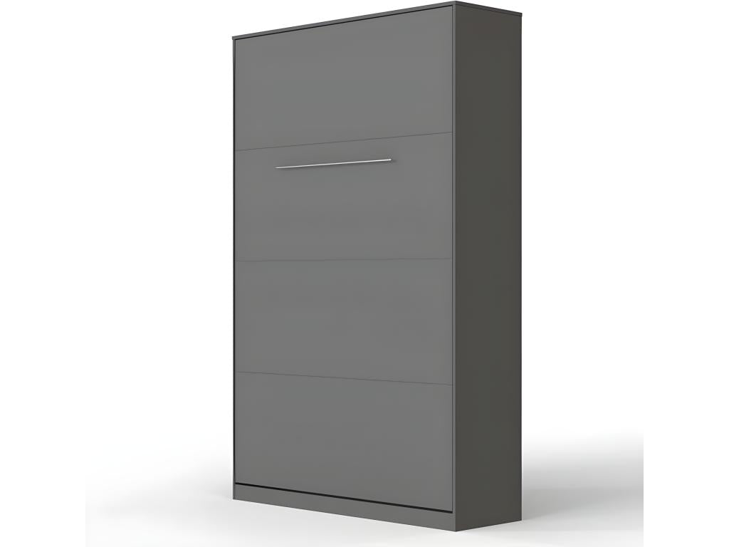 Wall Bed 120x200cm Vertical Folding Bed Wall Bed Lysviaérie Anthracite/Anthracite NGPS61984