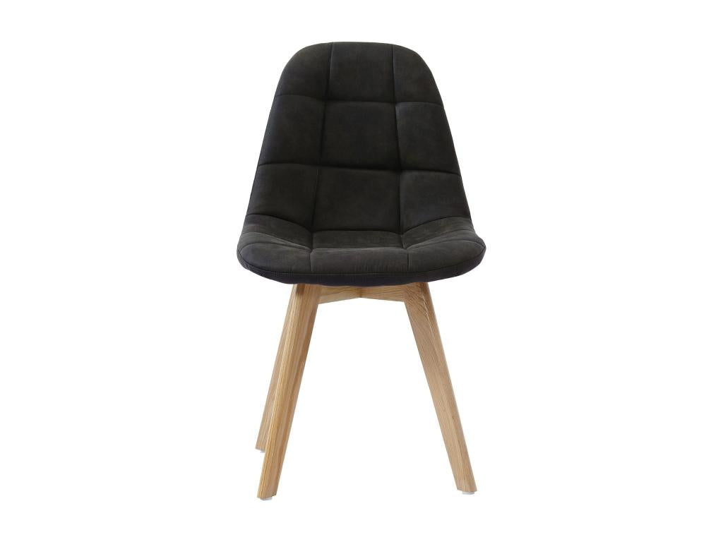 Lysvia - Vintage Scandinavian Chair, Dark Brown, Oak Legs x2 LTFJ58831