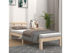 Solid wood bed frame without mattress, 100x200 cm, FQHU85838