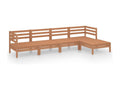5-piece garden furniture set, solid pine wood, honey brown, 10 VIBG09694
