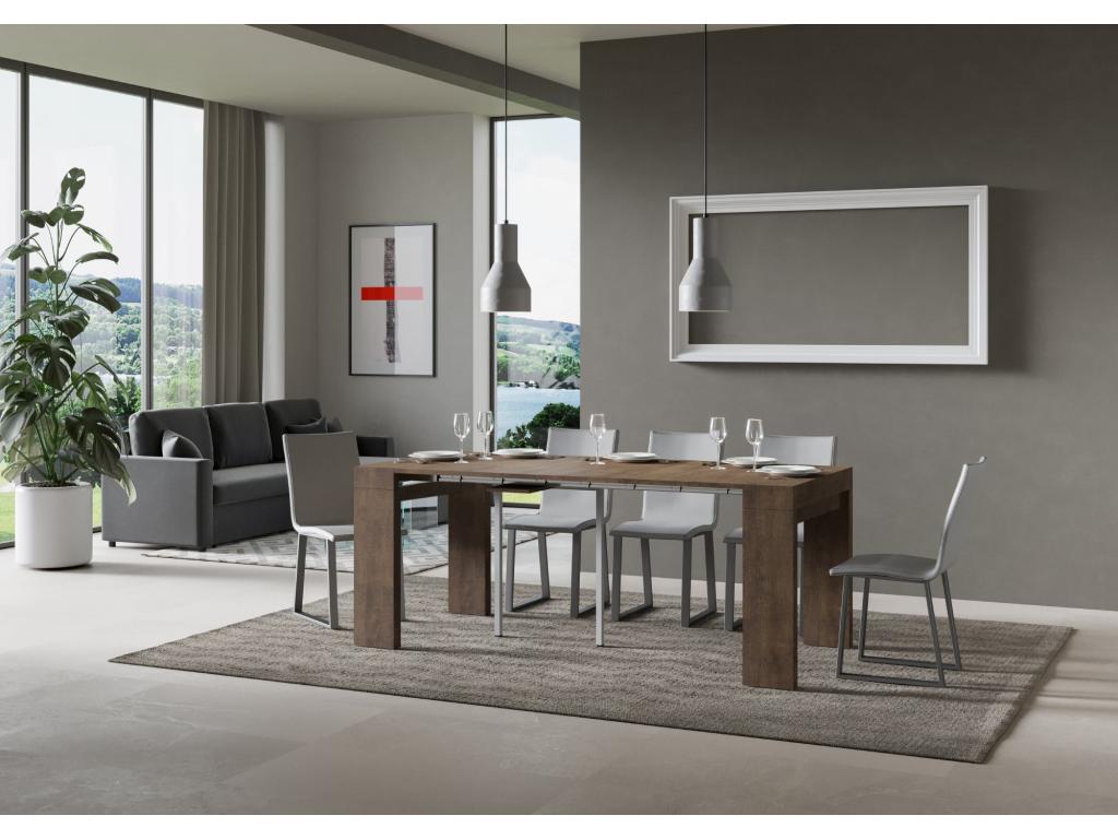 Extendable console 90x40/196 cm Roxell Small Walnut EAEB99210