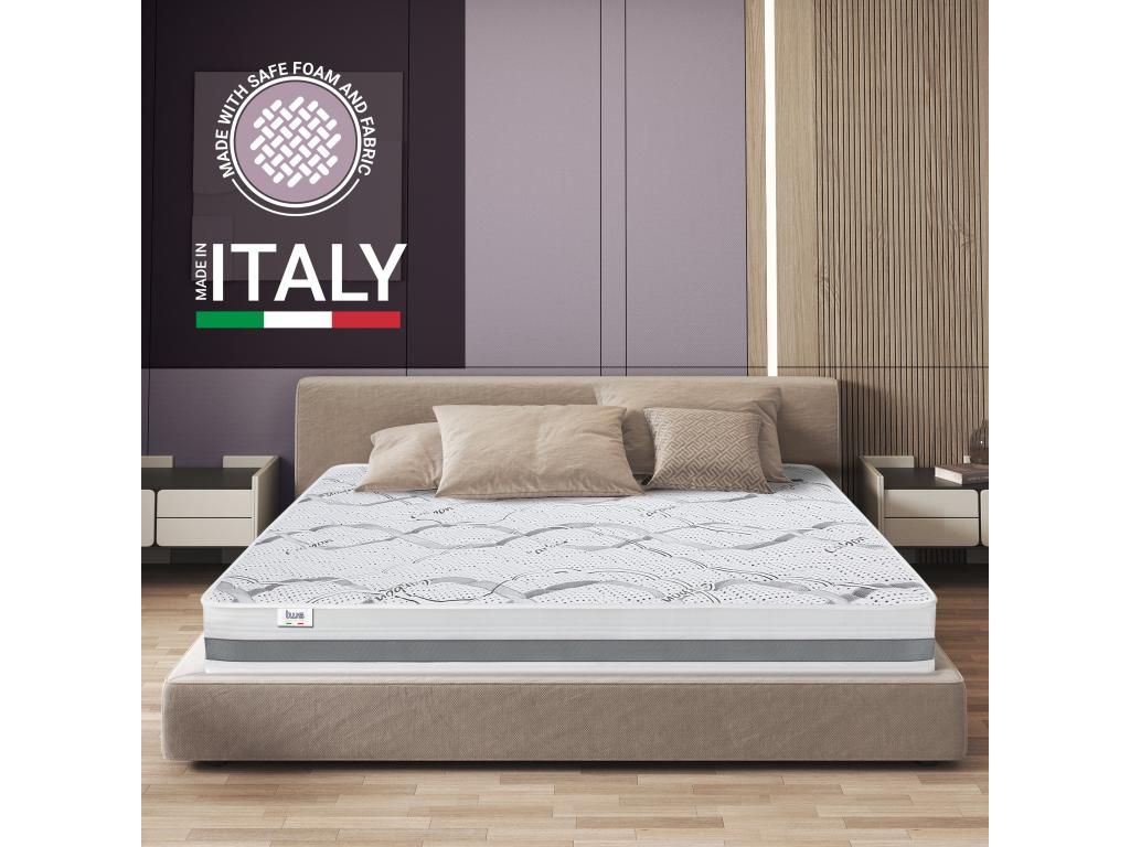 Single Mattress 110x195 with Memory Foam - Premium Quality - Height 25 cm - Made in Italy XYKN95344