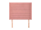 Headboard with wings, Pink, 93x16x118-128 cm, Velvet, SCEM07185