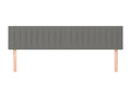 2-piece headboard set, dark grey, 80x5x78/88 cm, fabric BPSN12392