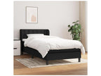 Lysvia bed base with black mattress 100x200 fabric RBCH77654