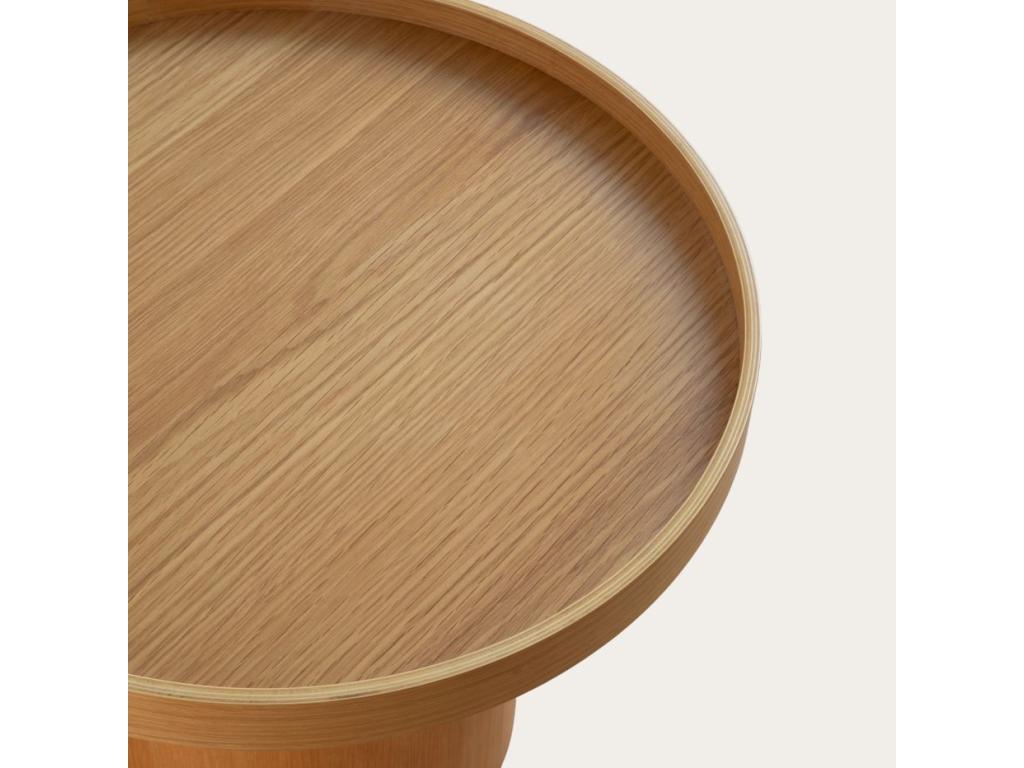 Coffee table with beige oak wood effect, 50x40 cm, WXBU43375