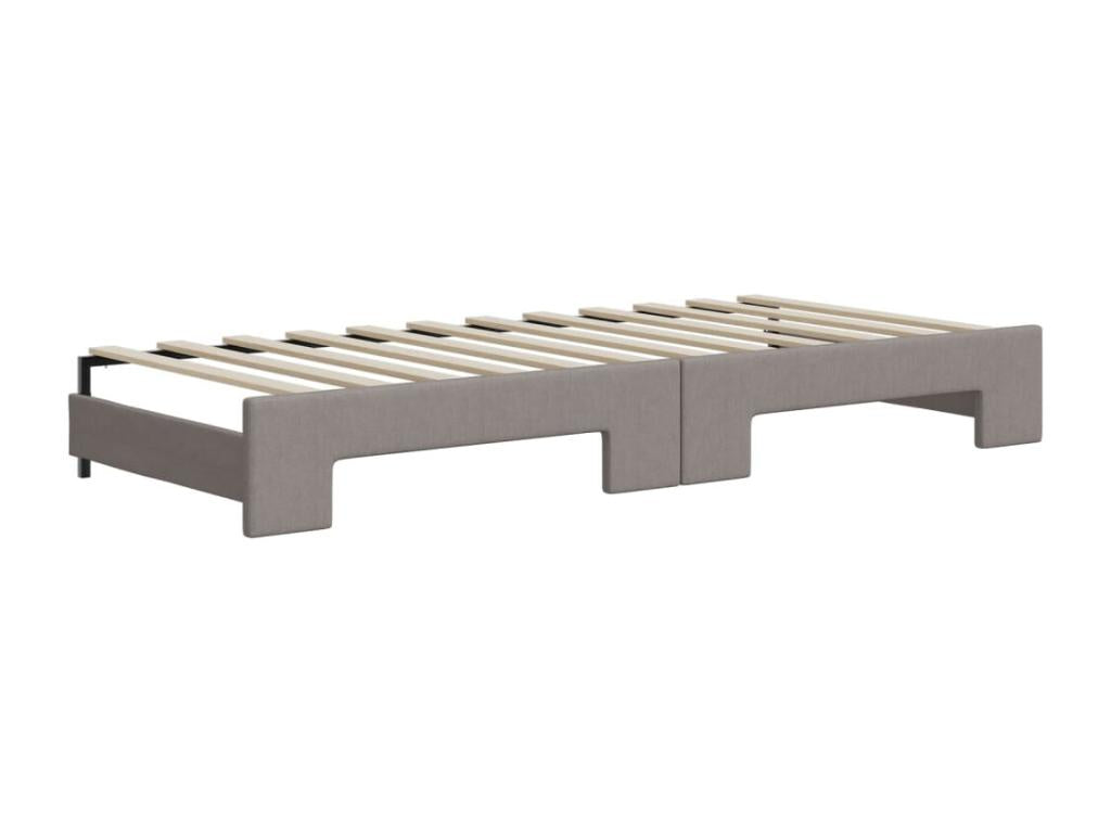 Daybed with pull-out bed and drawers 100x200 cm fabric VNOF24804