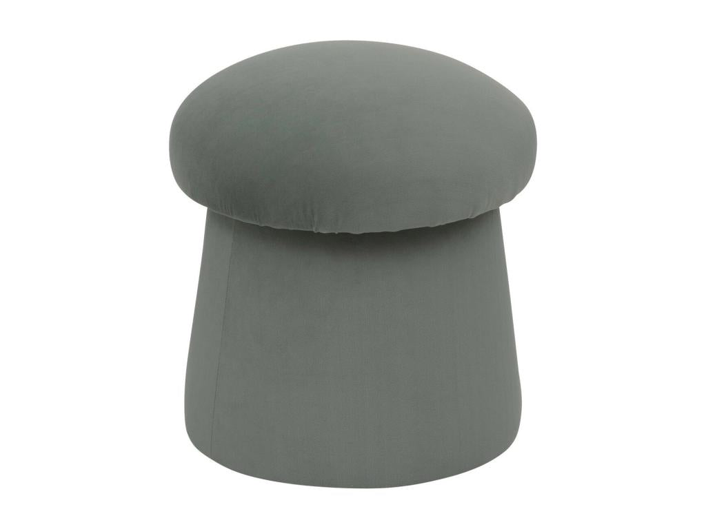 Celadon Green Velvet Pouf D 37 x H 40 cm CCAG43194