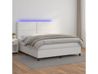 Dormeva bed base with mattress and LED lighting, white, 160x200 cm, RWXP07587