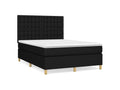 Lysvia bed base with black mattress 140x190 fabric CDTJ90673