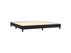 Lysvia bed base and mattress, black, 200x200 cm, velvet, OBHF80386