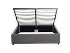 Anthracite solid wood storage bed with slatted base by Lysvia 160x200 - LT17017 XBNB72825