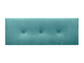 Lysvia Smooth Velvet Headboard with Buttons 145x60 cm Fits 120/135/140 cm Beds - Turquoise QNWJ90118