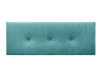 Lysvia Smooth Velvet Headboard with Buttons 145x60 cm Fits 120/135/140 cm Beds - Turquoise QNWJ90118