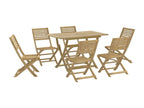 7-Piece Garden Dining Set Solid Lysvia Wood SAUC07185