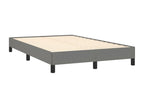 Bed base with dark grey mattress 120x190cm fabric OTWG79809