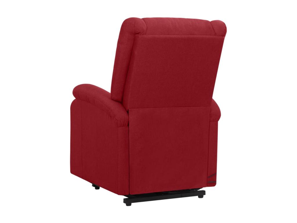 Burgundy Red Fabric Massage Chair QWPM89249