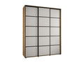 Lysvia 4 Sliding Door Wardrobe 235.2/190/60 3 Doors Lysvia/White/Black DCDS83139