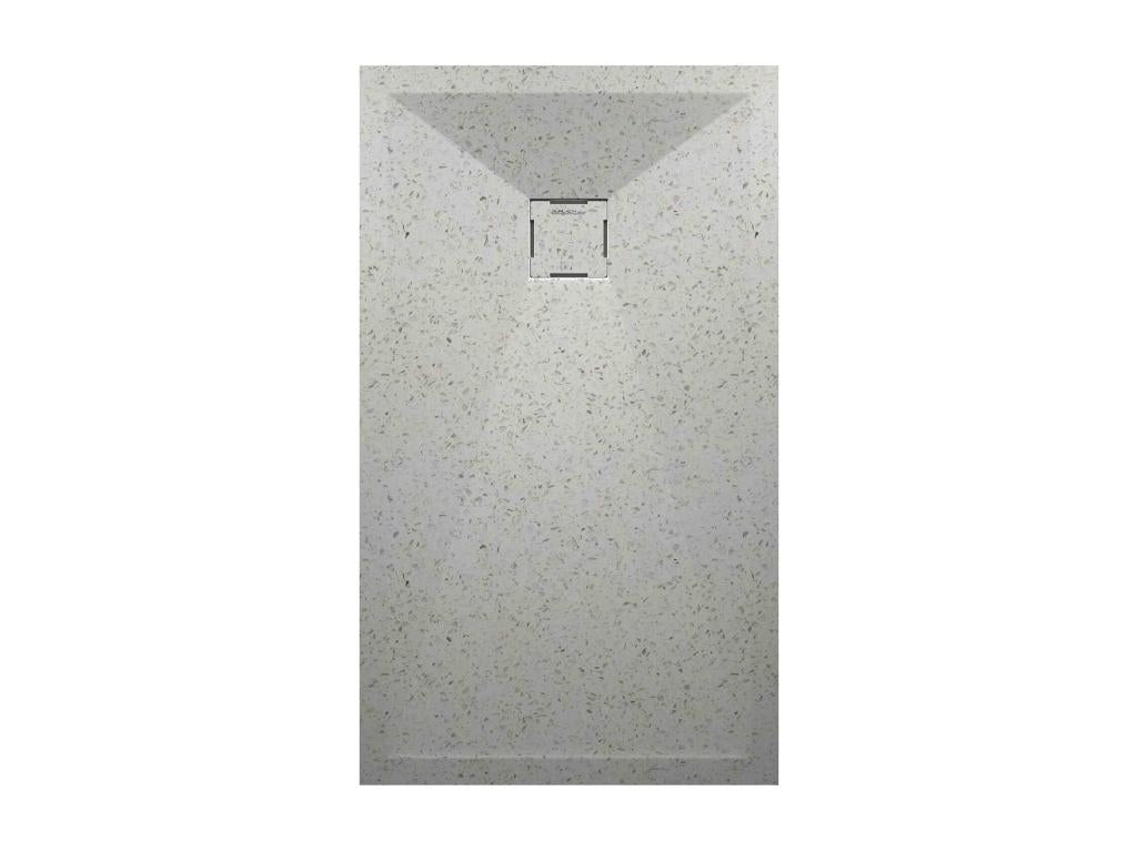 Lysvia White Shower Tray with Smooth Finish, Lysvia 3D Color Grid - 150x90 cm UENB29869