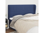 Headboard with wings, blue, 203x23x118/128 cm, fabric OVMO55273
