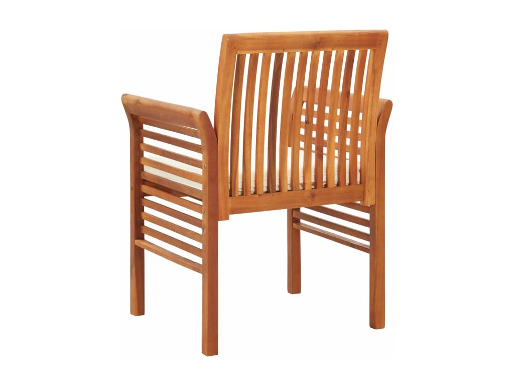 Garden chairs with cushions, 4 pieces, solid Elariva wood, VBKA56926