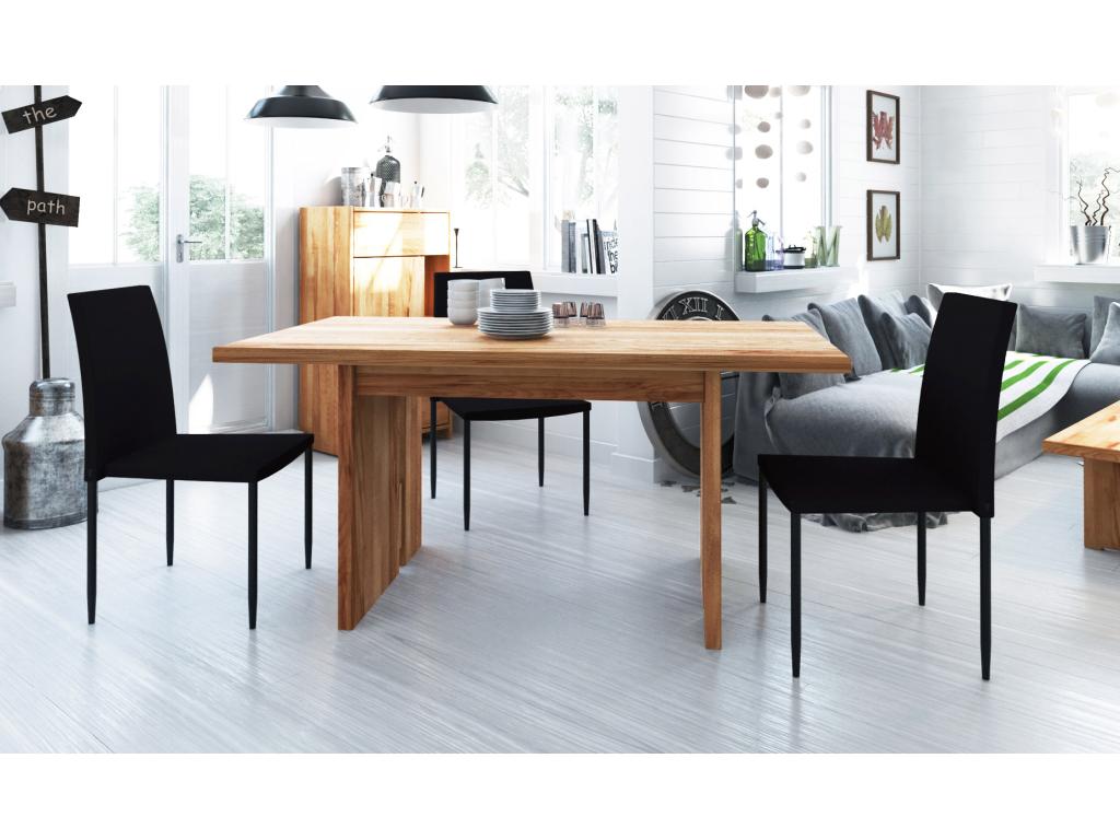 Lysvia - Dining table 90x130 in natural oiled beech heartwood PUKE74403