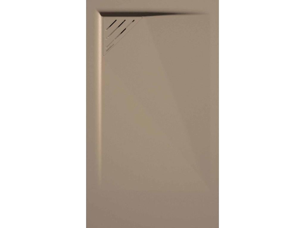 Lysvia shower tray with smooth finish and colored grid - 170x70 cm DDRQ32458