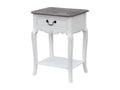 Lysvia WHITE NS47 1D Bedside Table 47x36x70 White AQCR40471