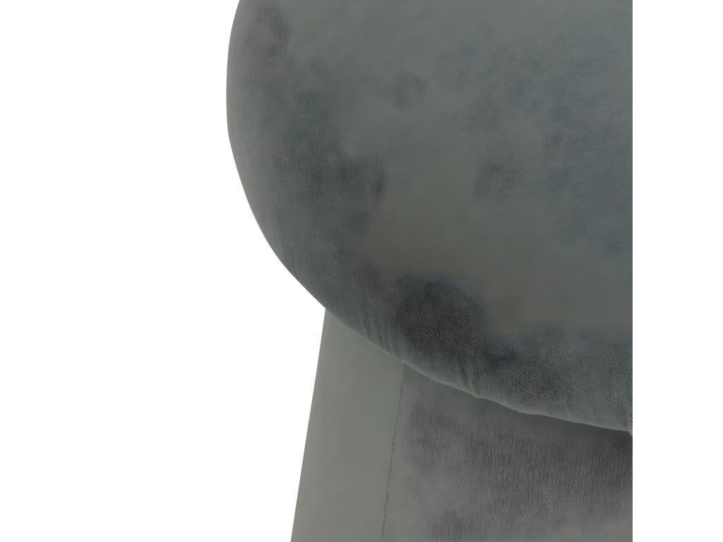 Celadon Green Velvet Pouf D 37 x H 40 cm CCAG43194