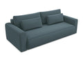Elariva IGLK86905 3-seater convertible sofa in navy velvet