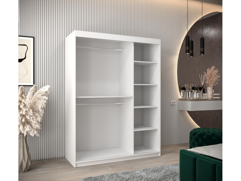 Sliding Door Wardrobe 200/150/62 2 Doors White/Elariva HGIA32546