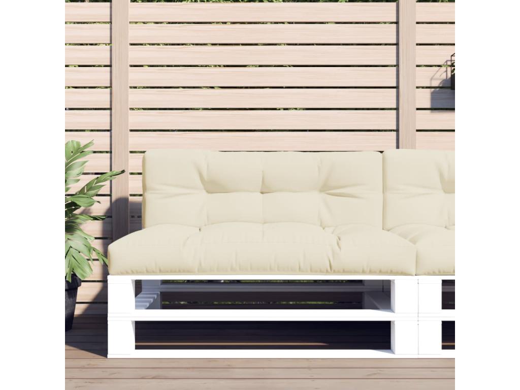 Pallet cushions, set of 2, cream fabric, WJQJ07199