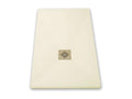 Extra-flat 70x100 cm PURE shower tray in beige slate-effect resin with beige drain cover NVPL48064