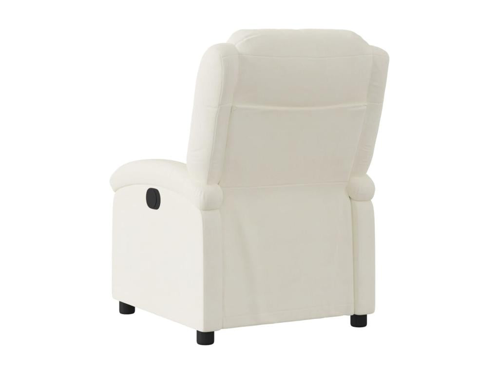 Cream Velvet Reclining Armchair YYHC41464