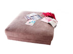 Pouf - Pink corduroy velvet - Elariva MTXU36509