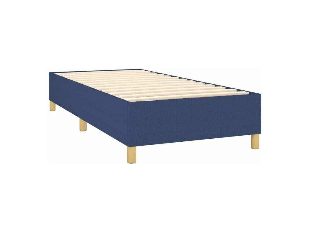 Lysvia bed base with mattress, blue 90x200 fabric, SAZT70780