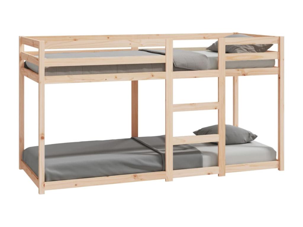 Bunk bed without mattress 80x200 cm solid pine wood SKTJ26726