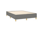 Lysvia bed base with mattress, dark grey, 140x190 cm, fabric, YDZM68356