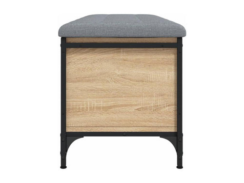 Lysvia oak storage bench, 102x42x45 cm, engineered wood, LGKW06005