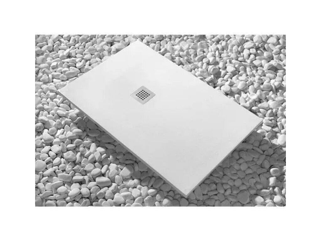 72x154 Lysvia Extra Thin Shower Tray, White, with Free Drain CLNG92406