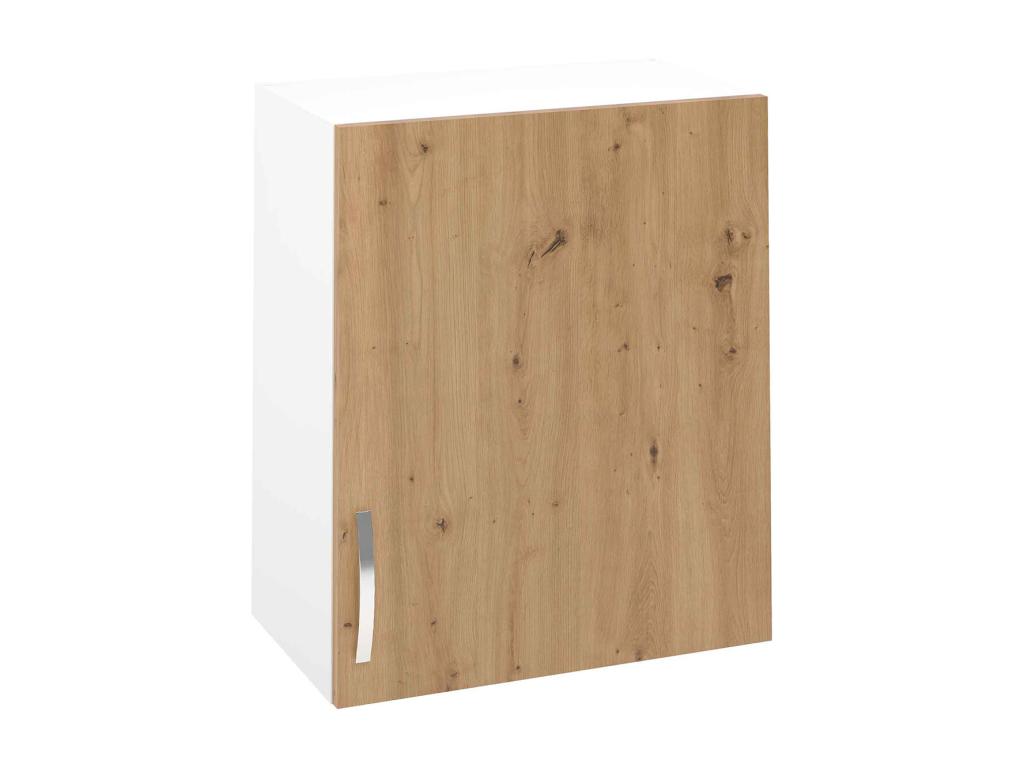 Kitchen wall cabinet with 1 door, Albar Oak finish - Height 70 x Length 60 x Depth 33 cm QMSR74535